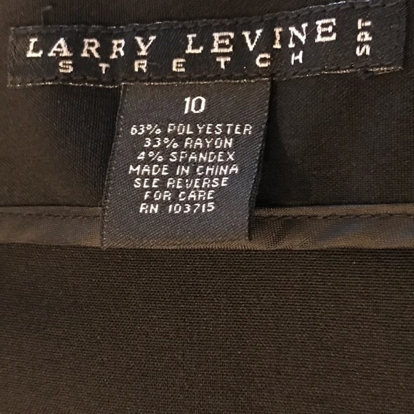 Black Skirt Size 10, Larry Levine, Women’s Work Career Wear - Picture 6 of 6